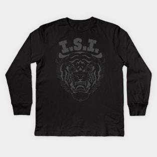 isi logo grey Kids Long Sleeve T-Shirt